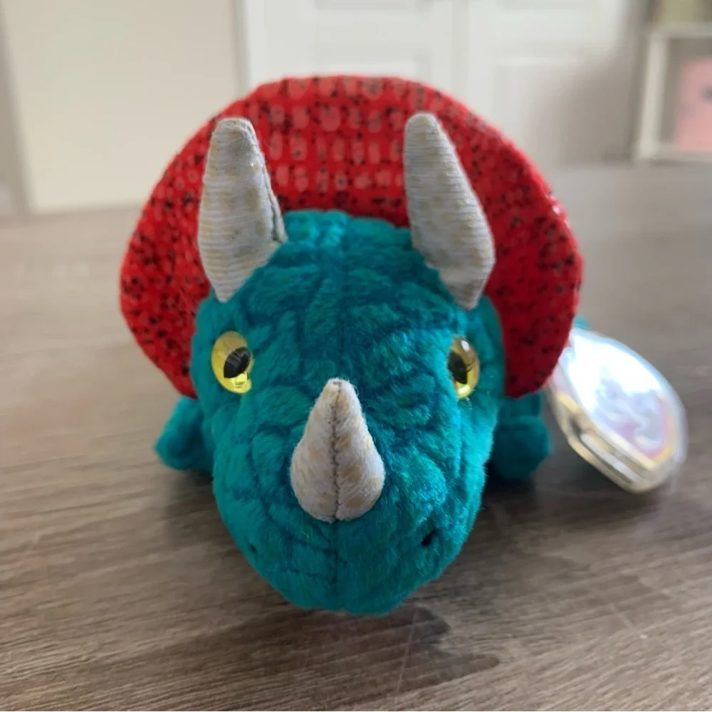 Hornsly 2000 TY Beanie Babies Collectable Dinosaur Plush